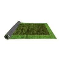 Moderne pravokutne apstraktne zelene prostirke za prostore tvrtke, 8' 10'
