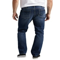 Silver Jeans Co. Muški Machray Athletic Fit traperice s ravnim nogama, veličine struka 30-42