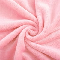Jedinstvene ponude Fuzzy Plush Flanel Fleece Baca deka ružičasta 59 78