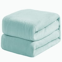 Harper Lane Velvet Plush pokrivač Aqua Full Queen