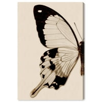 Wynwood Studio životinje zidne umjetničke tisak 'Sepia leptir I' Insekti - smeđa, smeđa