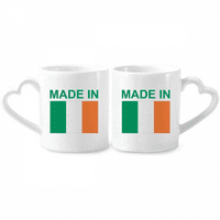 Irska Zemlja zaljubljeni par Set porculanskih šalica s ručkom u obliku srca