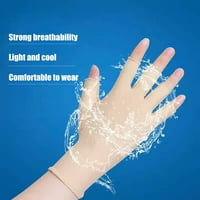 Rukavice od Pola prsta, super mekane, prozračne, rastezljive, prilagođene koži, ultra tanke, UV blokirajuće, ljetne rukavice za sunčanje