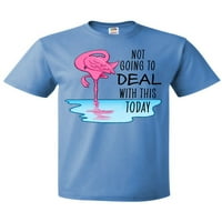 Danas se ne namjerava nositi s tim-majica sa spavaćim flamingom