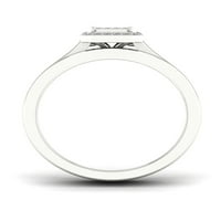 1 4CT TDW Diamond S sterling srebrni jastuk u obliku klastera Halo Bridal Set