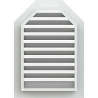 30 W 24 H osmerokutni gornji otvor za zabavu: Funkcionalan, PVC Gable Vent W 1 4 Flat Trim okvir