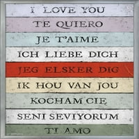 Ljubavni jezik-Volim te zidni poster, 22.375 34