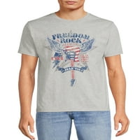 Americana četvrti srpanj Men's & Big Men's Freedom Rock Grafička majica