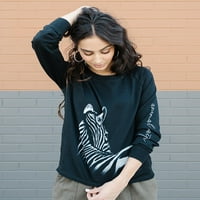 Ženska zebra grafička pulover dukserica Zenzee