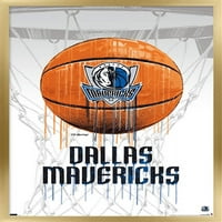 Dallas Mavericks - plakat za košarku s kapljicom, 14.725 22.375