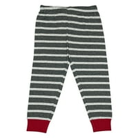 Petit Lem Boys 'Hockey Striped Pijama Set: L S Top & Pant