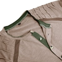 Rasprodaja A-liste muška modna sportska majica s dugim rukavima s okruglim vratom u smeđoj boji od 3 inča