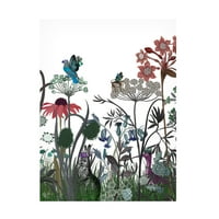 Fab Funky 'Wildflower Bloom Rabbit' platno umjetnost