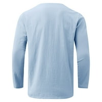 Muške majice u donjem dijelu, bluza s izrezom i uzorkom u obliku slova U, majice s dugim rukavima, majica