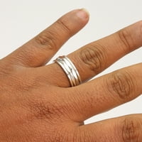 Nakit od dragog kamenja, prsten za predenje, prsten od srebra, prsten za tjeskobu, prsten za meditaciju, prsten za Unis, prsten za