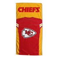 Kansas City Chiefs NFL Jersey Personalizirani ručnik za plažu, 30 60