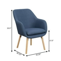 Akcentna stolica u plavoj boji - set od 2