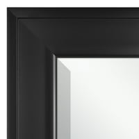 Glavno zidno ogledalo od 33 inča u modernom okviru s crnim kosim rubovima