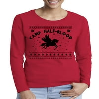 Nespretni stilovi Božićni Kamp polukrvni ružni Božićni džemper majica dugih rukava za žene
