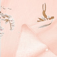 Ženska haljina Plus Size s cvjetnim printom s dubokim dekolteom u obliku slova u, Kratki rukavi, duga Maksi haljina, ljetne Ležerne