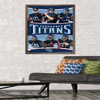 Zidni plakat tima Tennessee Titans, 22.375 34 uokviren