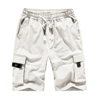 Muške teretne kratke hlače Plus Size S puno džepova, ljetne kratke hlače za plažu širokog kroja, ekonomične Kaki hlače