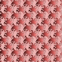 Unutarnji tepisi tvrtke Bucket s kvadratnim uzorkom u pastelno ružičastoj boji, površine 7 četvornih metara