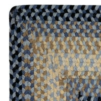 Pleteni tepih u obliku pravokutnika 24 96 - Plava