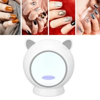 Mini lak za nokte, gel za stvrdnjavanje noktiju, lagani čips od 365nm 395nm, Celzijus, za dizajn noktiju za kućnu upotrebu, bijeli