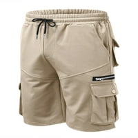 Muške teretne kratke hlače s elastičnim strukom, Ležerne pamučne vojne hlače, modne Ležerne Radne hlače Bermuda, veličina od 9 do