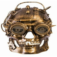 Steampunk maske-Zlatna lubanja