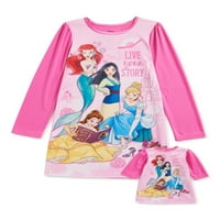 Pidžama spavaćica od Pidžame i pidžame za djevojčice s princezama, veličine 4-12