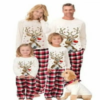 Mama, tata i dječja pidžama s elastičnim strukom, odgovarajuća obiteljska pidžama, vrhovi i hlače, noćna odjeća za žene, muškarce,