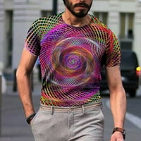 SMihono Zazor Ombre Color Gradient 3D Optička iluzija Print Darove za muškarce, Moda je Moda, muška bluza Majice za muškarce kratkih
