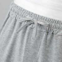 Muške hlače u donjem rublju, Ležerne Muške kratke hlače srednjeg struka, hlače, jednobojne kratke hlače s džepom na vezicu, kratke