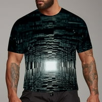 Muške košulje ljetna široka majica s okruglim vratom s kratkim rukavima s grafitima u Hop stilu
