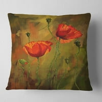 Dizajnerski akvarelni cvjetovi maka-Cvjetni jastuk-18.18
