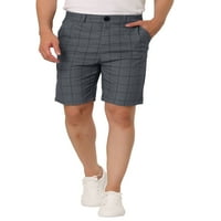 Jedinstvene ponude muške ljetne karirane kratke hlače Slim Fit Provjerene kratke hlače