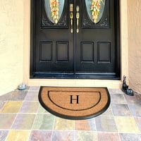 A1HC Natural Coir & Guma Velika prostirka od monogramiranih vrata, 30 ”x60”, izdržljive prostirke za ulaz, prostirka za vrata velike
