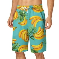 Muške kratke hlače za plažu Plus Size ljetne hlače s džepovima i vezicama, labave casual sportske kratke hlače za trčanje, ravne