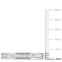 Ženski prsten od bijelog Safira od bijelog srebra, izrađen od strane žena za žene