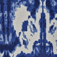Šareni tepih od tkanine od 2 ' 4 ' s printom u klasičnoj plavo-bijeloj boji