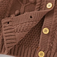 Rasprodaja dječjih kaputa zimska jakna za djevojčice i dječake topli kaput na kopčanje pletena gornja odjeća džemper