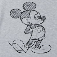 Disney Mickey Mouse Boys Sketch majica s kratkim rukavima, veličine 4-18
