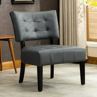 Akcentna stolica od miješane kože s hrpom i velikim sjedalima, Dostupna u više boja