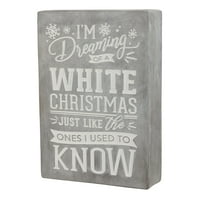 Vrijeme odmora sanjam o bijelom ukrasu božićnog cementa, 10