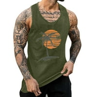 Muške majice bez rukava s printom Havajski odmor, široke košulje širokog kroja za muškarce