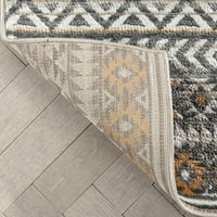 Dobro tkani Marokanski tepih od 7,83 '10,5', eklektičan Geometrijski uzorak, Mekana glamurozna hrpa, strog dizajn i moderna paleta