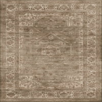 Vintage tradicionalni tepih, svijetlosmeđi, 8 '10'