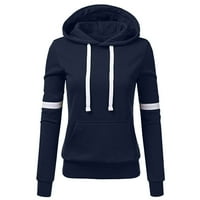 Knosfe Y2k hoodies Slobodni s kapuljačom i džepovima Lagane veste Y2k jesen pulover dugih rukava i žice za trening Ženska odjeća